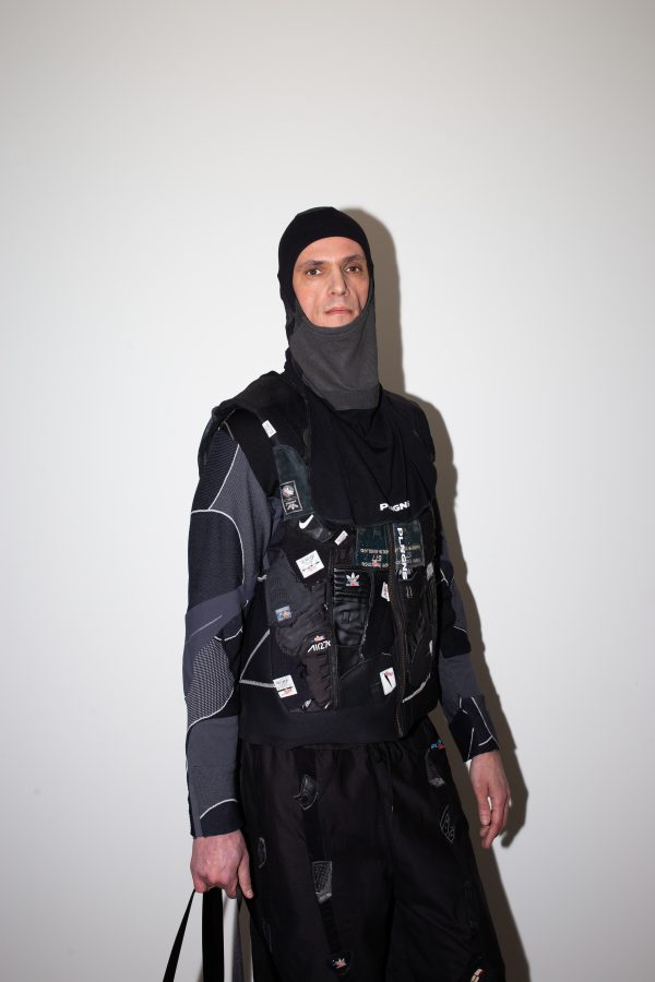 PLNGNS VEST MADE OF SNEAKER TONGUES